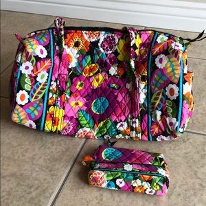 Vera Bradley VaVaBloom bag set